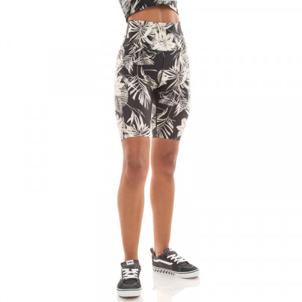 BENATION Printed Biker Legging Γυναικείο Κολάν Biker - ΜΑΥΡΟ
