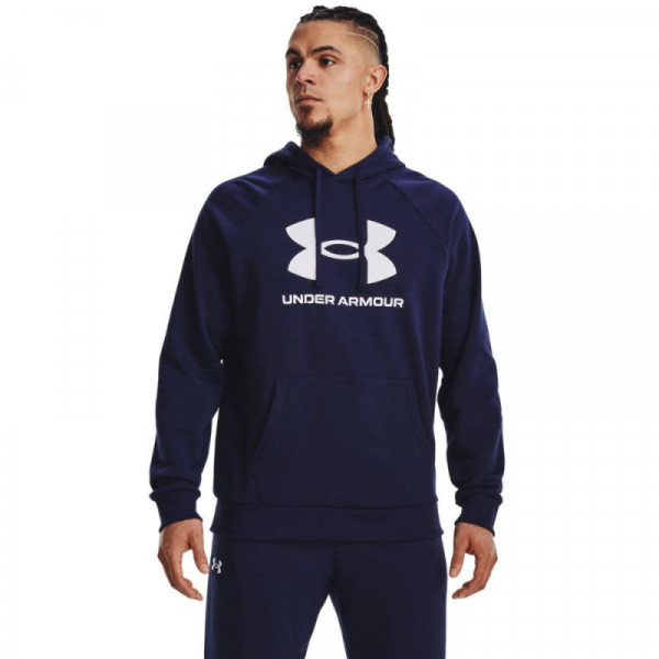 UNDER ARMOUR Rival Fleece Big Logo Ανδρική Φούτερ Με Κουκούλα - NAVY