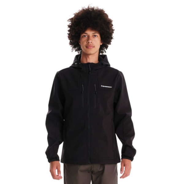 EMERSON Ανδρικό Μπουφάν Softshell Με Κουκούλα - ΜΑΥΡΟ