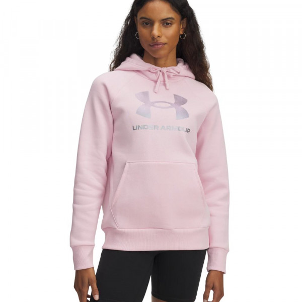 UNDER ARMOUR Rival Fleece Γυναικεία Φούτερ Με Κουκούλα - ΡΟΖ