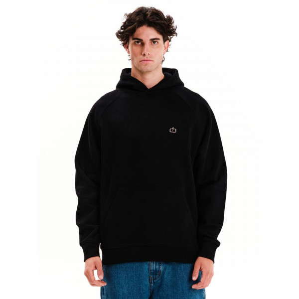 EMERSON Pullover Oversized Hoodie Ανδρική Φούτερ Με Κουκούλα - BLACK