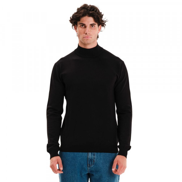 EMERSON Turtleneck Knit Sweater Ανδρικό Πουλόβερ - BLACK