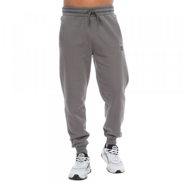 BENATION Logo Elastic Hem Pant Ανδρικό Παντελόνι Φόρμα Fleece - CHARCOAL