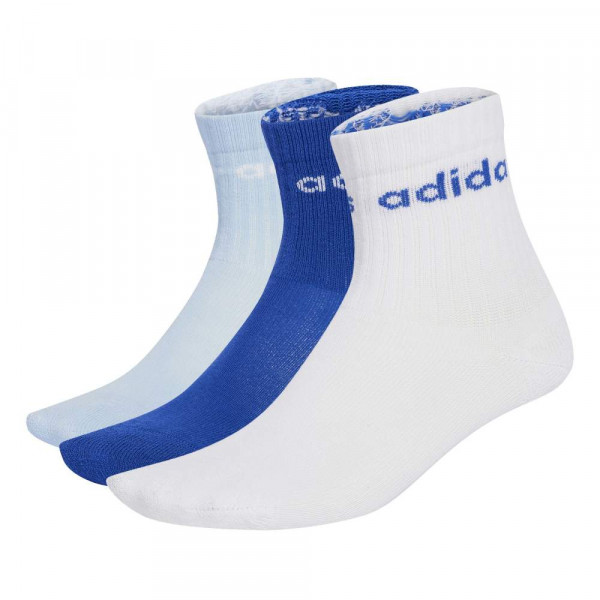 ADIDAS LIN KIDS CRW 3P Παιδικές Κάλτσες 3 Ζευγάρια - ΛΕΥΚΟ
