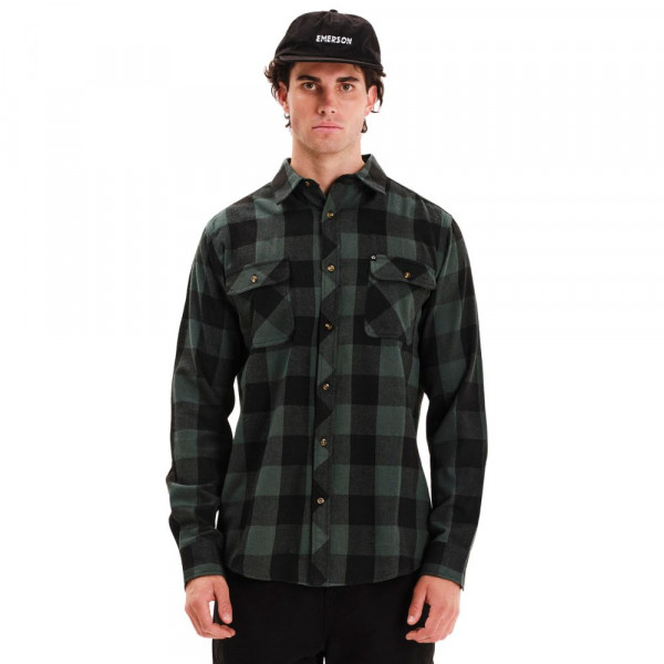 EMERSON Ανδρικό Πουκάμισο - PINE/BLACK