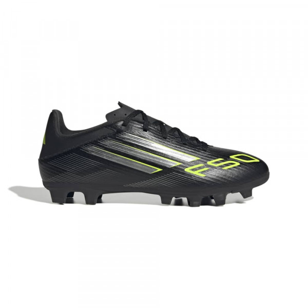 ADIDAS F50 CLUB FG/MG Εφηβικά Ποδοσφαιρικά με Τάπες - ΜΑΥΡΟ