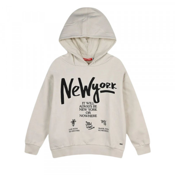 ENERGIERS Παιδική Φούτερ Με Κουκούλα για Κορίτσι - ΒΑΝΙΛΙΑ