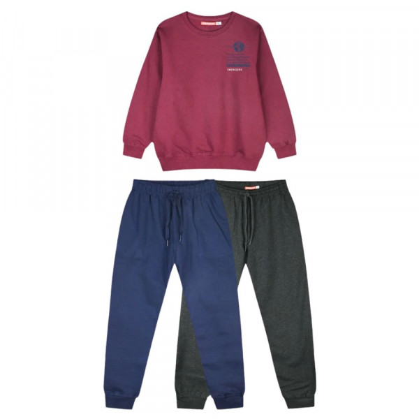 ENERGIERS Παιδικό Σετ Φόρμα 3 Τμχ για Αγόρι - BORDEAUX