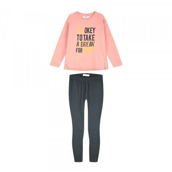 ENERGIERS Παιδικό Σετ Φόρμα για Κορίτσι - ΑΝΘΡΑΚΙ