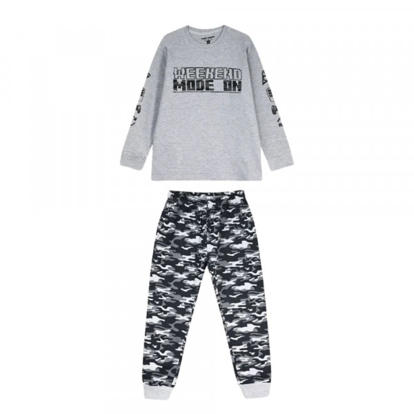 ENERGIERS Παιδικό Σετ Πιτζάμα για Αγόρι - ΓΚΡΙ