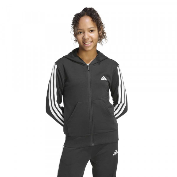 ADIDAS Παιδική Ζακέτα με Κουκούλα - ΜΑΥΡΟ