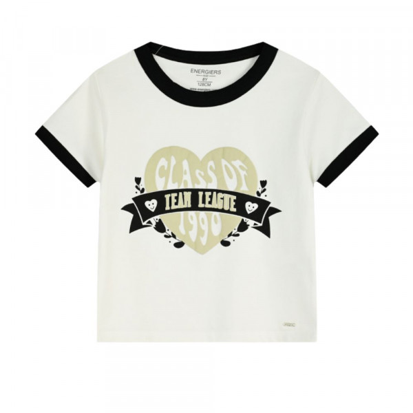 ENERGIERS Παιδική Κοντομάνικη Μπλούζα για Κορίτσι - ΚΡΕΜ