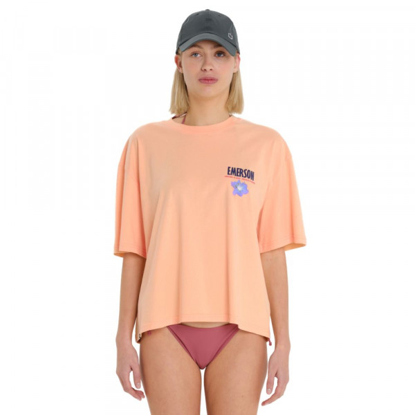 EMERSON Γυναικείο Oversized T-Shirt - PEACH
