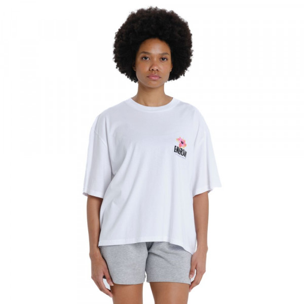 EMERSON Γυναικείο Oversized T-Shirt - WHITE