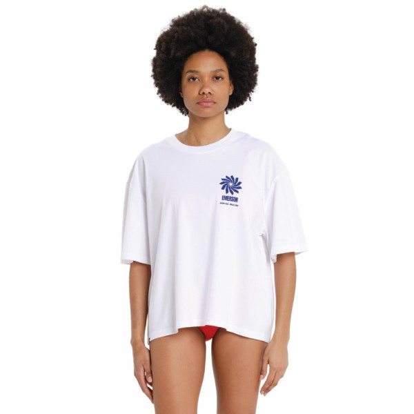EMERSON Γυναικείο Oversized T-Shirt - WHITE