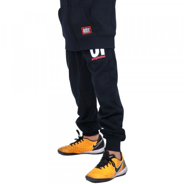 BODY ACTION Παιδικό Παντελόνι Φόρμα - ΜΑΥΡΟ