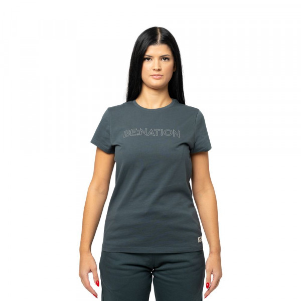 BENATION Γυναικεία Κοντομάνικη Μπλούζα - PETROL