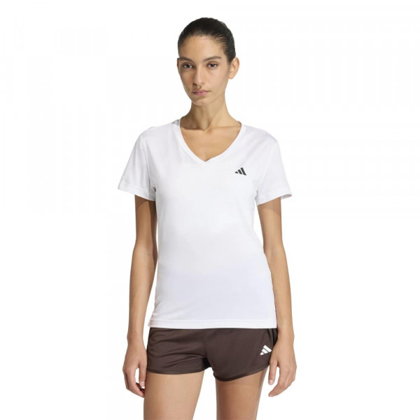 ADIDAS WE MIN V NK TEE Γυναικεία Κοντομάνικη Μπλούζα - ΛΕΥΚΟ