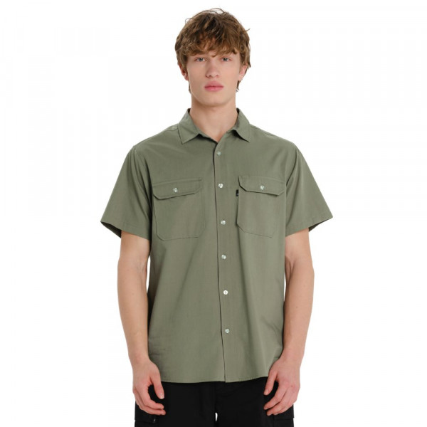 EMERSON Ανδρικό Κοντομάνικο Πουκάμισο - DUSTY OLIVE