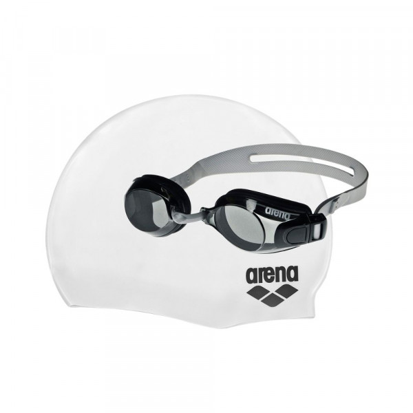 ARENA Σετ για Ενήλικες Σκουφάκι Με Γυαλιά Κολύμβησης - ΛΕΥΚΟ