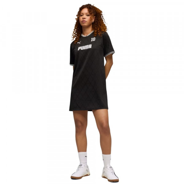 PUMA Sport Relaxed Jersey Γυναικείο Φόρεμα - ΜΑΥΡΟ