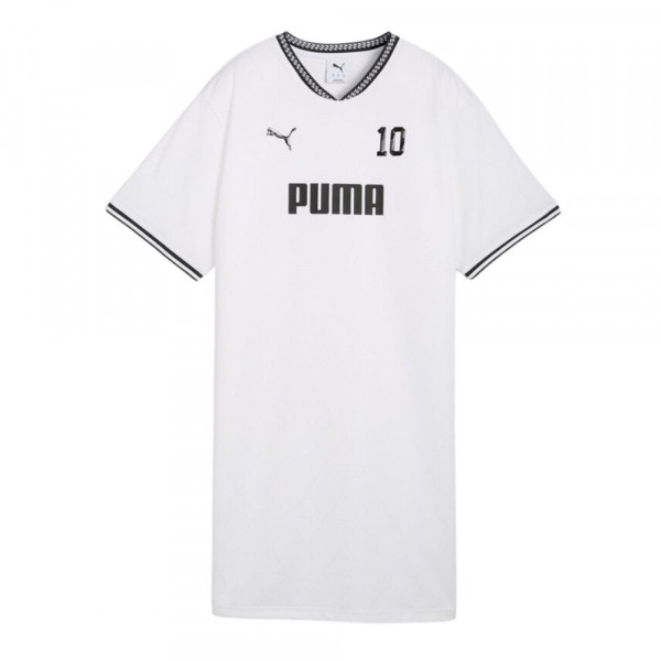 PUMA Sport Relaxed Jersey Γυναικείο Φόρεμα - ΛΕΥΚΟ