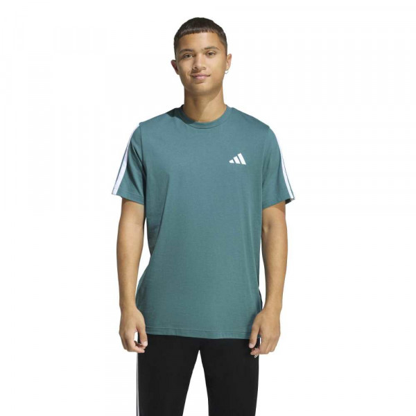 ADIDAS 3-Stripes Tee Ανδρική Κοντομάνικη Μπλούζα - ΠΡΑΣΙΝΟ
